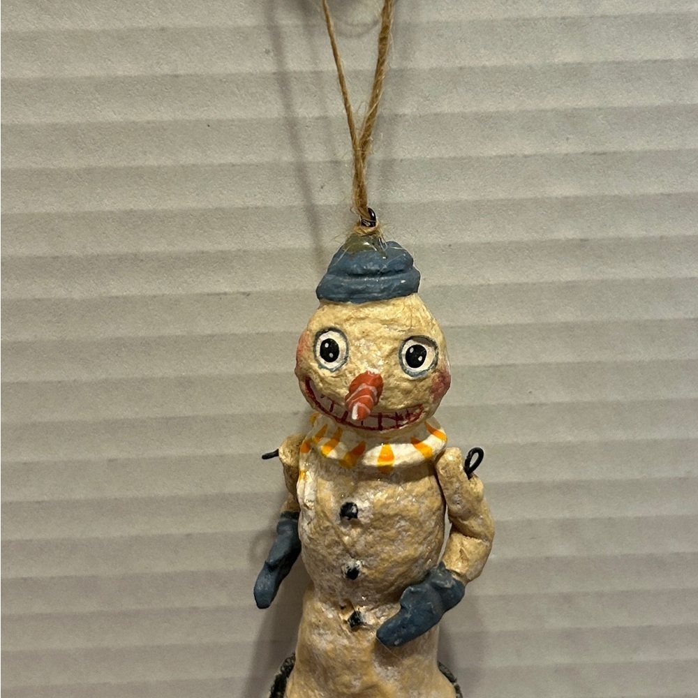 Department 56 Polliwogs Folk Art Collection Primitive Snowman